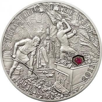 Preview: Palau Treasures of the World - Ruby - 25g Silver 2011